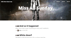 Desktop Screenshot of missallsunday.com